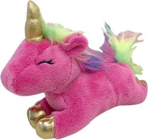 FOUFIT 85601 Unicorn Plush Toy for Dogs, Pink, 6"