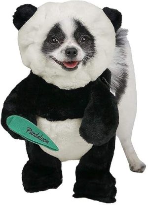 Pandaloon Pet Costume - As Seen on Shark Tank - Patented - Funny Costume with Arms for Small and Medium Dogs and Cats (Panda, Size 0(11-12 in Height at TOP of Head, Girth