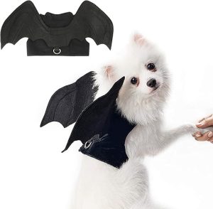 RYPET Dog Halloween Costume - Halloween Bat Wings Pet Costumes for Dogs Cats Halloween Party Medium