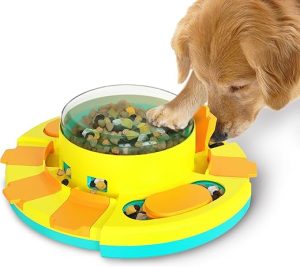 Dog Puzzle - Dog Food Puzzles Toy Feeder, Treat Puzzle Toys for Dogs (Push)