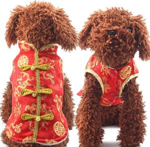 Chinese New Year Dog Cheongsam Vest